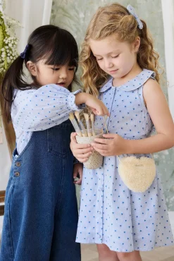 Organic Cotton Bellamy Blouse - Mon Amour Stripe Indigo
