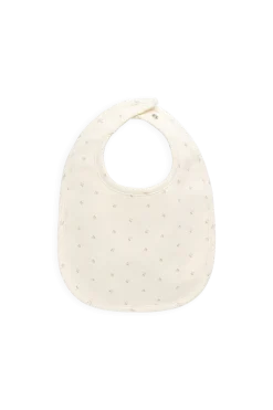 Organic Cotton Bib - Ditsy Cherries