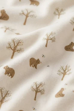 Organic Cotton Bib - Honey Bear Cloud