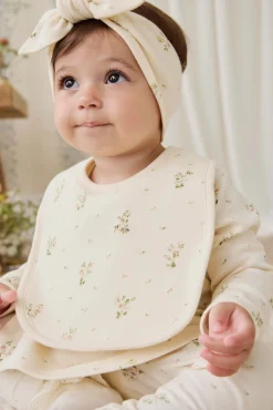 Organic Cotton Bib - Josepha Egret Small