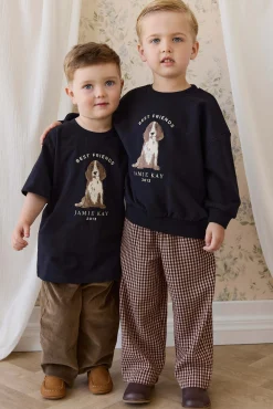 Organic Cotton Bjorn Tee-Dark Navy Best Friends