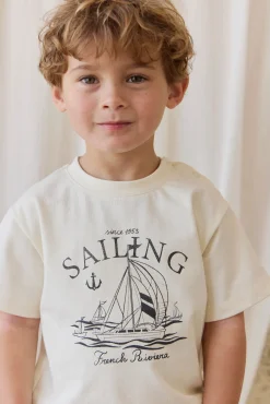 Organic Cotton Bjorn Tee-French Riviera Eclipse