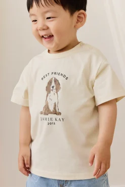 Organic Cotton Bjorn Tee - Parchment Best Friends