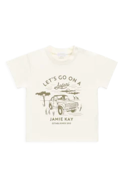 Organic Cotton Bjorn Tee - Parchment Safari Truck
