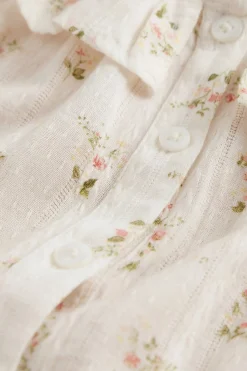 Organic Cotton Brynlee Top - Josepha Egret