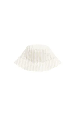 Organic Cotton Bucket Hat - Variegated Stripe Foam