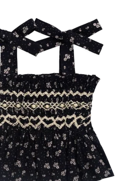 Organic Cotton Carine Top - Maisie Navy