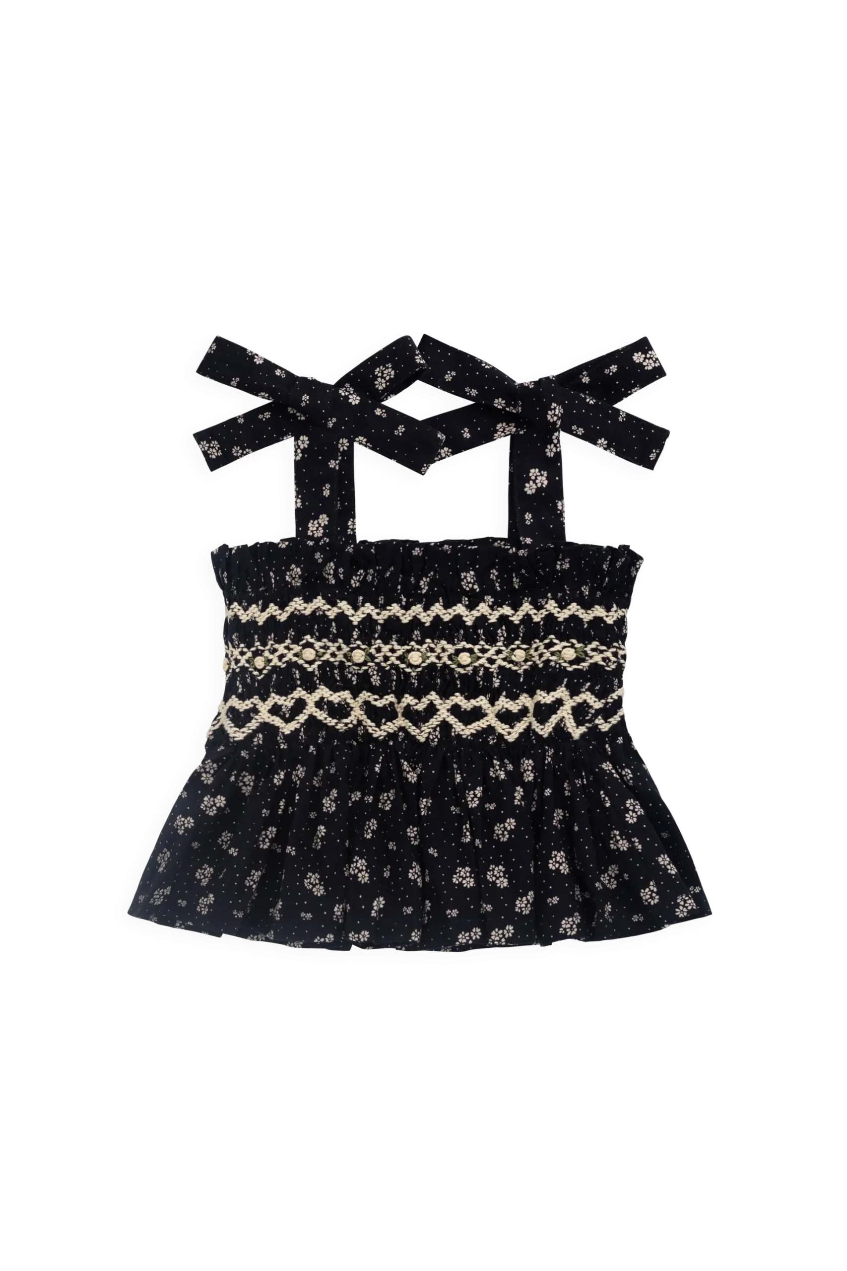 Organic Cotton Carine Top - Maisie Navy