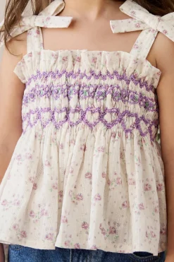Organic Cotton Carine Top - Molly Lilac