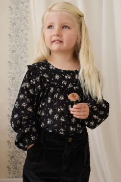 Organic Cotton Caroline Blouse - Cassie Caviar