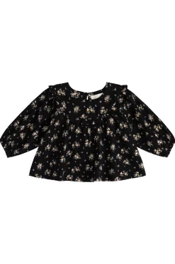 Organic Cotton Caroline Blouse - Cassie Caviar
