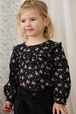 Organic Cotton Caroline Blouse - Cassie Caviar