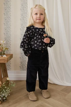 Organic Cotton Caroline Blouse - Cassie Caviar