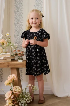 Organic Cotton Caroline Dress - Cassie Caviar