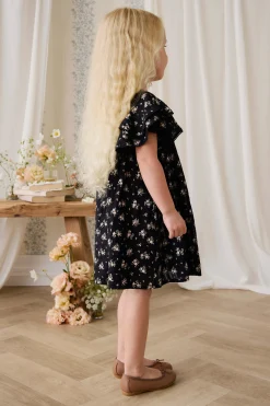 Organic Cotton Caroline Dress - Cassie Caviar