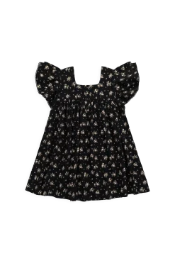 Organic Cotton Caroline Dress - Cassie Caviar