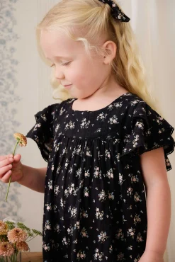 Organic Cotton Caroline Dress - Cassie Caviar