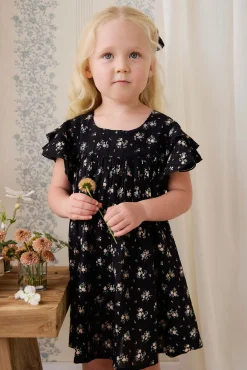 Organic Cotton Caroline Dress - Cassie Caviar