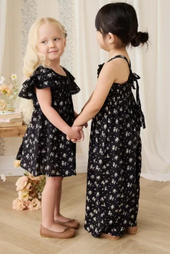 Organic Cotton Caroline Dress - Cassie Caviar