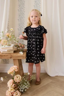 Organic Cotton Caroline Dress - Cassie Caviar