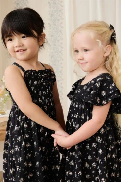 Organic Cotton Caroline Dress - Cassie Caviar