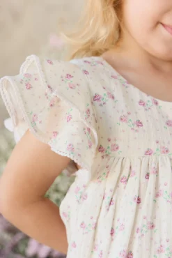 Organic Cotton Caroline Dress - Molly Lilac