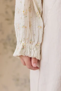 Organic Cotton Cecile Top-Justine Parchment