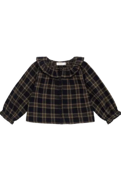Organic Cotton Cecile Top - Woodland Check