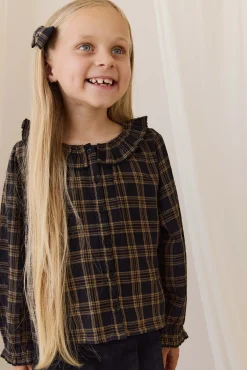 Organic Cotton Cecile Top - Woodland Check