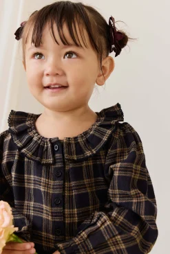 Organic Cotton Cecile Top - Woodland Check