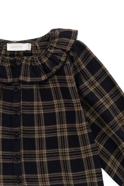 Organic Cotton Cecile Top - Woodland Check