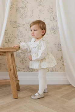 Organic Cotton Cecil Playsuit-Justine Parchment