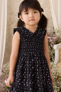 Organic Cotton Christabel Dress - Maisie Navy