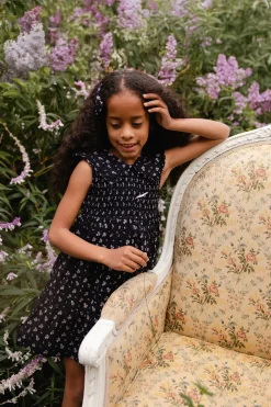 Organic Cotton Christabel Dress - Maisie Navy