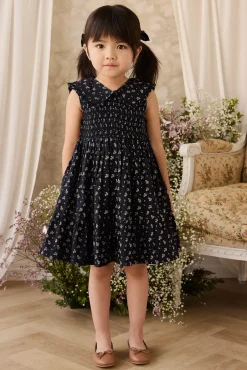 Organic Cotton Christabel Dress - Maisie Navy