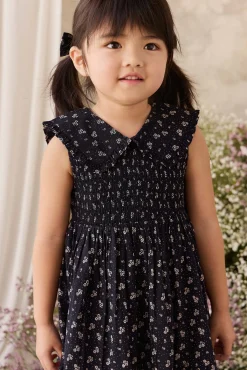 Organic Cotton Christabel Dress - Maisie Navy