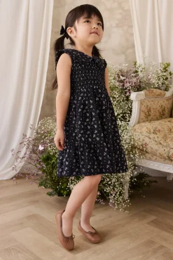 Organic Cotton Christabel Dress - Maisie Navy
