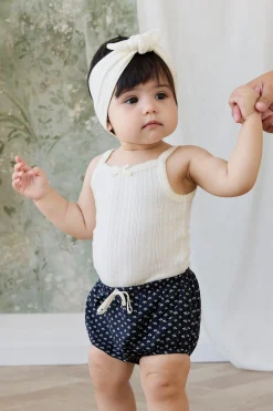 Organic Cotton Classic Bloomer - Lisa Petite Indigo