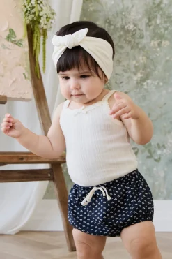 Organic Cotton Classic Bloomer - Lisa Petite Indigo