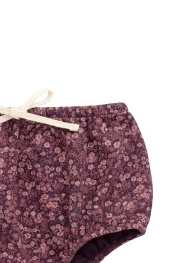 Organic Cotton Classic Bloomer - Fig Floral