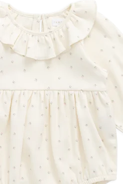 Organic Cotton Clemence Playsuit - Ditsy Cherries