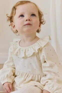 Organic Cotton Clemence Playsuit - Ditsy Cherries