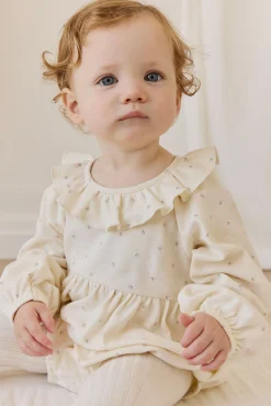 Organic Cotton Clemence Playsuit - Ditsy Cherries