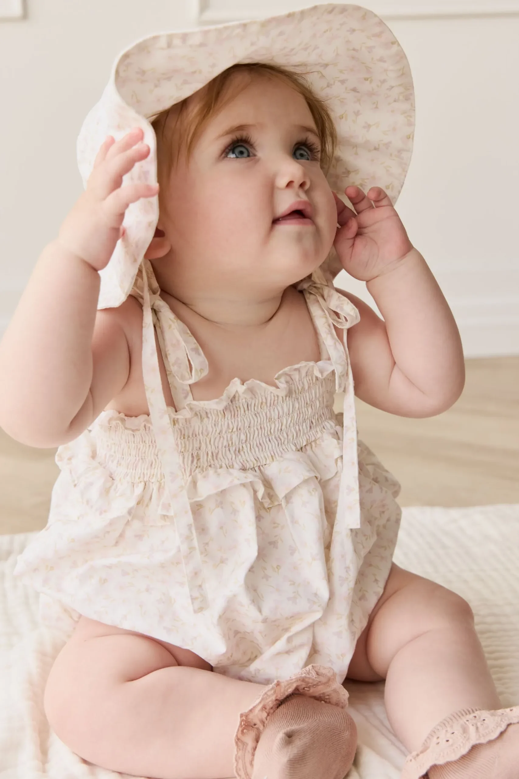 Organic Cotton Cleo Playsuit - Aries Mauve