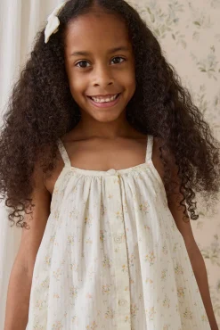 Organic Cotton Cosette Dress-Justine Parchment