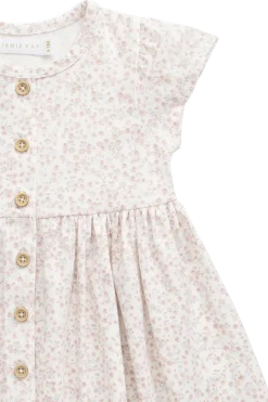 Organic Cotton Dahlia Dress - Posy Milk