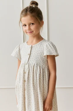 Organic Cotton Dahlia Dress - Penelope Evening Haze