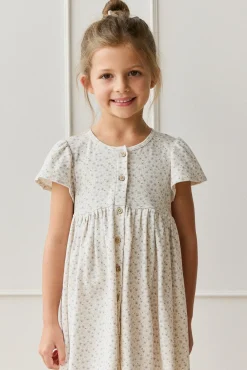 Organic Cotton Dahlia Dress - Penelope Evening Haze