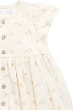 Organic Cotton Dahlia Dress - Thelma Parchment
