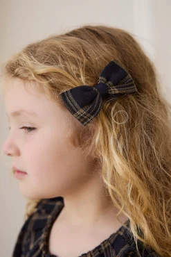 Organic Cotton Desiree Bow - Woodland Check